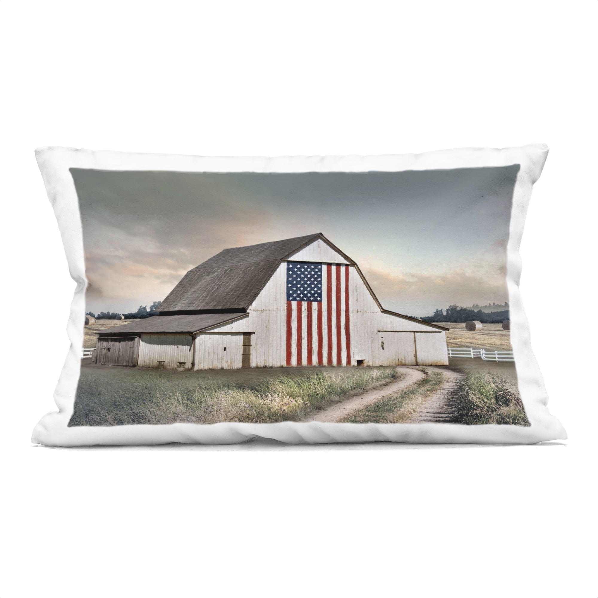 Stupell Industries Land That I Love Barn Decorative Printed Throw Pillow, design by CAD Designs, 14 x 7 x 20