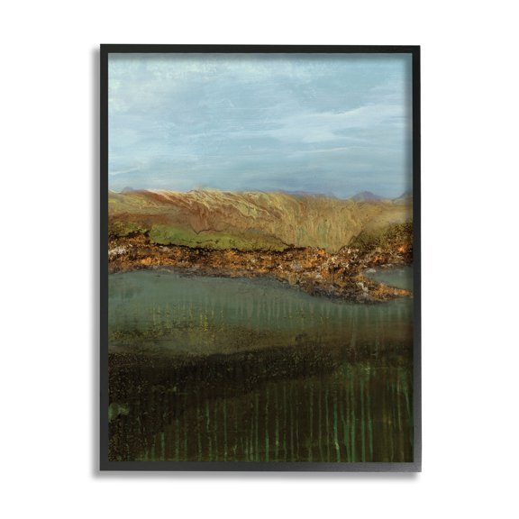Stupell Industries Landscape Countryside Abstraction Blurred Earth Tones,11 x 14,Designed by Ruth Fromstein