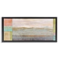 thumbnail image 1 of Stupell Industries Landscape & Geometric Border Landscape Painting Black Floater Framed Canvas Art Print Wall Art, 25 x 11, 1 of 10