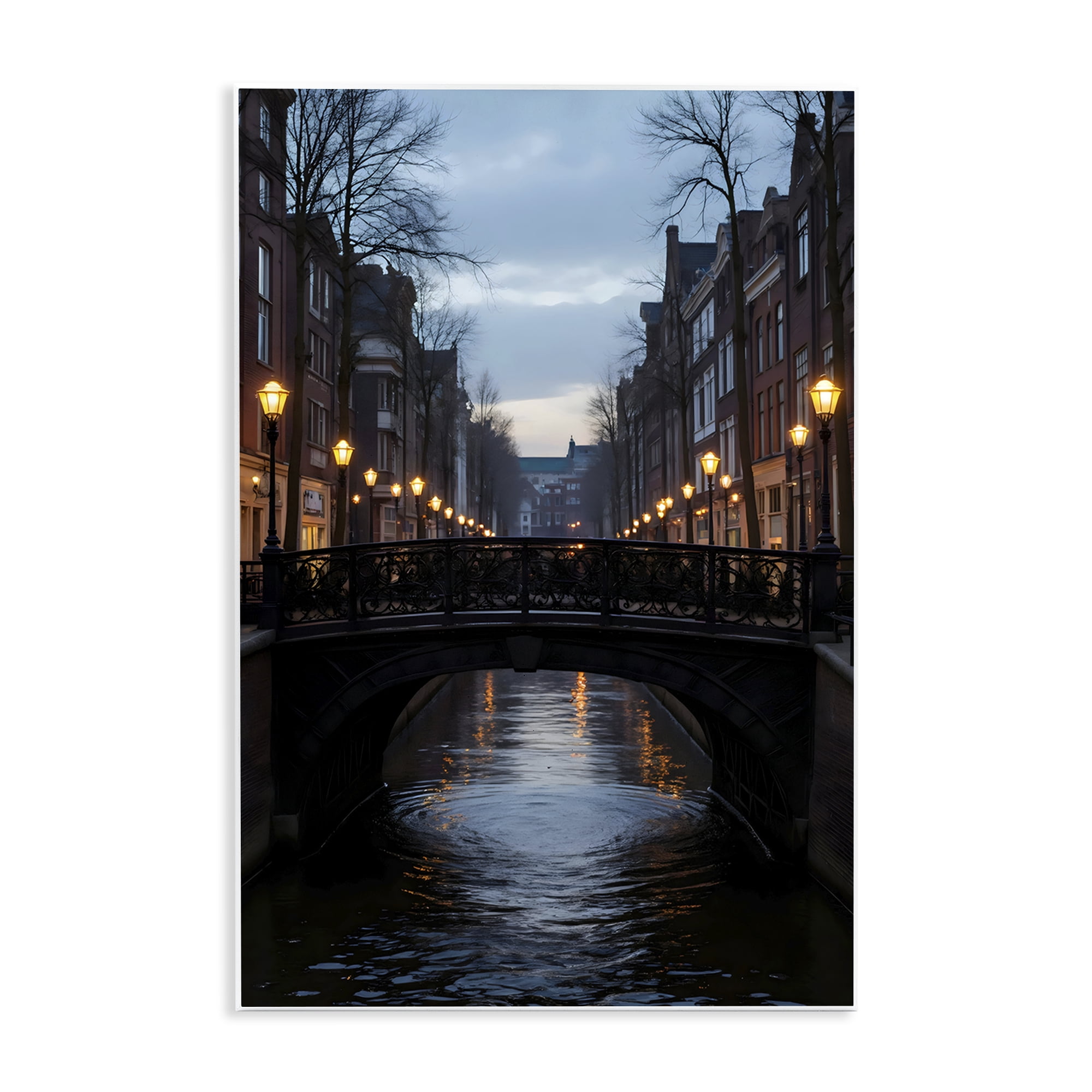 Stupell Industries Lantern Light over Quiet Canal Wall Plaque Art, design by Creative Studio