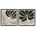 thumbnail image 1 of Stupell Industries Large Modern Flower Plants & Flowers Painting Black Floater Framed Canvas Art Print Wall Art, 18 x 18, Set of 2, 1 of 10