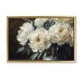 thumbnail image 1 of Stupell Industries Traditional Large Moody White Floral Gold Floating Frame Canvas Art, 31 x 21, by Petals Prints Design, 1 of 8