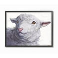 thumbnail image 1 of Stupell Industries Large Sheep Head Animal Watercolor Painting Framed Giclee Texturized Art by George Dyachenko, 1 of 3