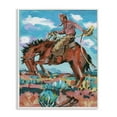 thumbnail image 1 of Stupell Industries Lassoing Cowboy Scene Animals Painting White Framed Art Print Wall Art, 24 x 30, 1 of 2