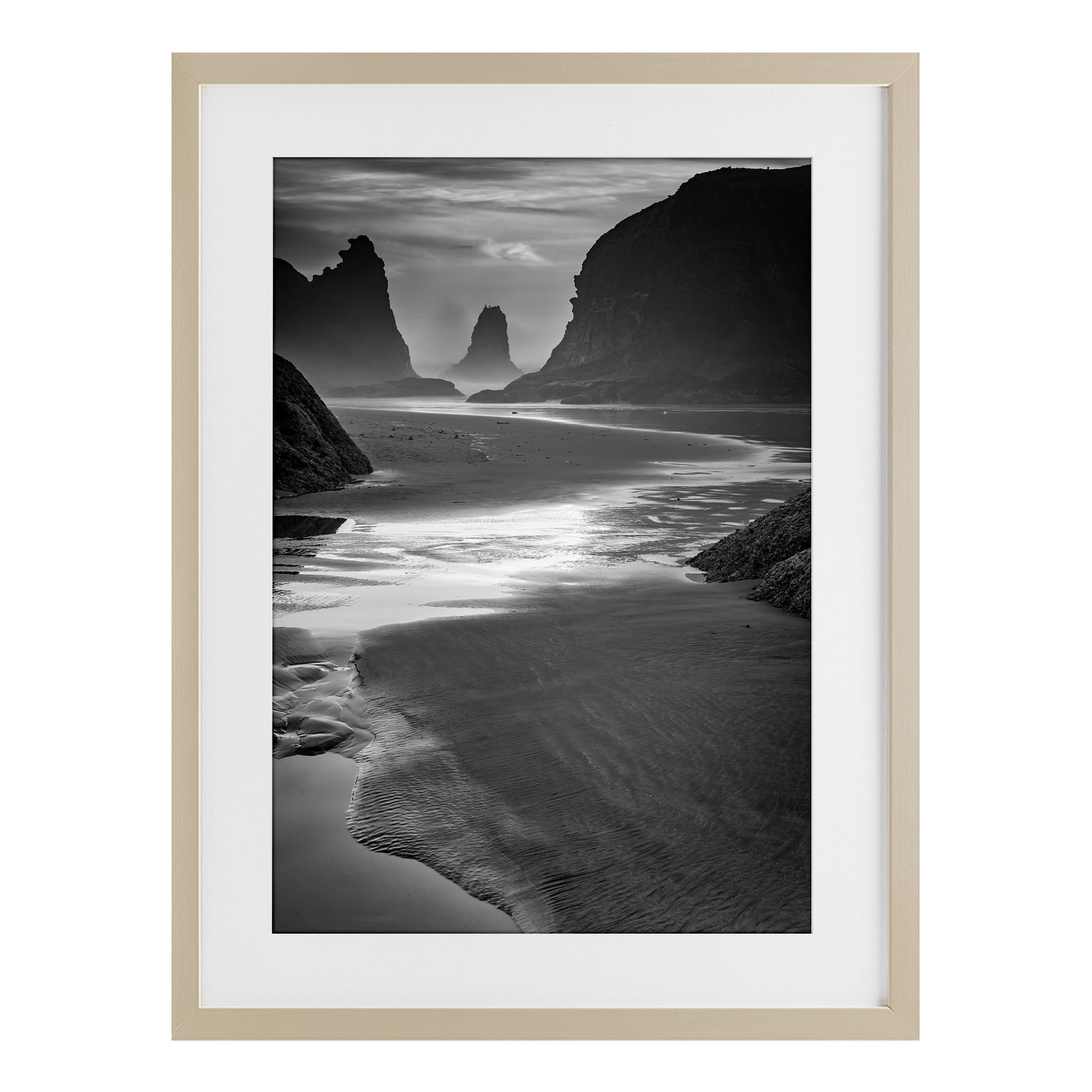 Stupell Industries Last Light On Bandon Beach Birch Framed Print Under Glass, design by Rick Berk