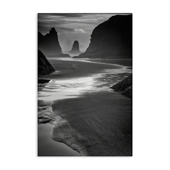 Stupell Industries Coastal Last Light On Bandon Beach Canvas Art, 20 x 30, by Rick Berk