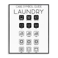 thumbnail image 1 of Stupell Industries Modern Laundry Care Symbol Guide Black Framed Giclee Art, 11 x 14, by SD Graphics Studio, 1 of 8