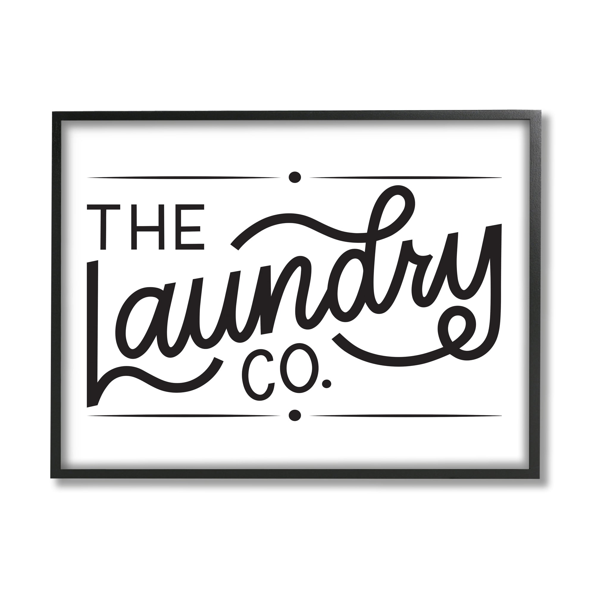 Stupell Industries Laundry Co. Bold Cursive Typography Sign,20 x 16, Design by Jalynn Heerdt