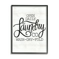thumbnail image 1 of Stupell Industries Laundry Co Farmhouse Bathroom Typography Painting Black Framed Art Print Wall Art, 1 of 5