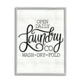 thumbnail image 1 of Stupell Industries Laundry Co Farmhouse Bathroom Typography Painting Gray Framed Art Print Wall Art, 1 of 5