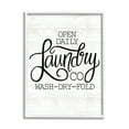 thumbnail image 1 of Stupell Industries Laundry Co Farmhouse Bathroom Typography Painting White Framed Art Print Wall Art, 1 of 5