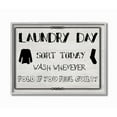 thumbnail image 1 of Stupell Industries Laundry Day Funny Word Black And White Wood Textured Design Gray Farmhouse Rustic Framed Giclee Texturized Art by Sheldon Lewis, 1 of 1