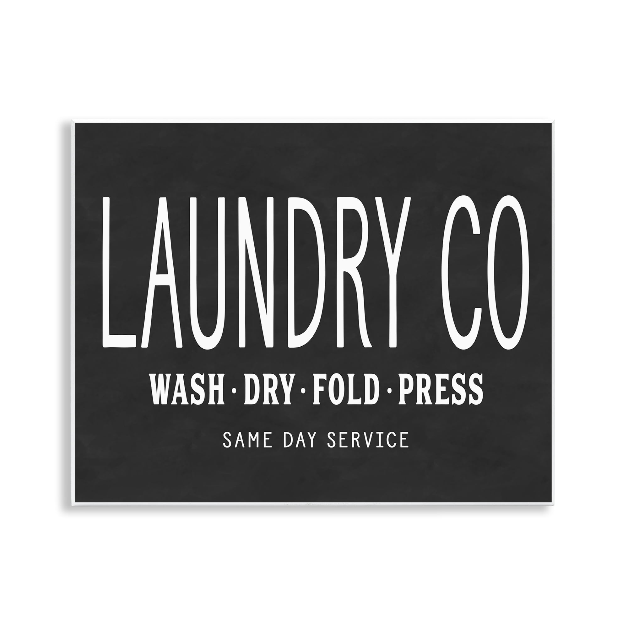 Stupell Industries Laundry Essentials Chalkboard Bath & Laundry Painting Unframed Art Print Wall Art, 14 x 11