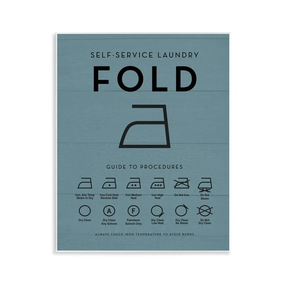 Stupell Industries Laundry Ironing Helpful Chart Country Charm Painting Unframed Art Print Wall Art, 11 x 14