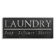 thumbnail image 1 of Stupell Industries Laundry Materials Black Rustic Chalkboard Signage Graphic Art Gallery Wrapped Canvas Print Wall Art, Design by Elizabeth Medley, 1 of 5