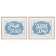 thumbnail image 1 of Stupell Industries Laundry Phrases with Vintage Bows 2 Piece Birch Framed Print Under Glass Set design by Lettered and Lined, 17 x 21, 1 of 10