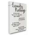 thumbnail image 1 of Stupell Industries Laundry Rating Five Star Bathroom Funny Word Design Canvas Wall Art by Daphne Polselli, 1 of 3