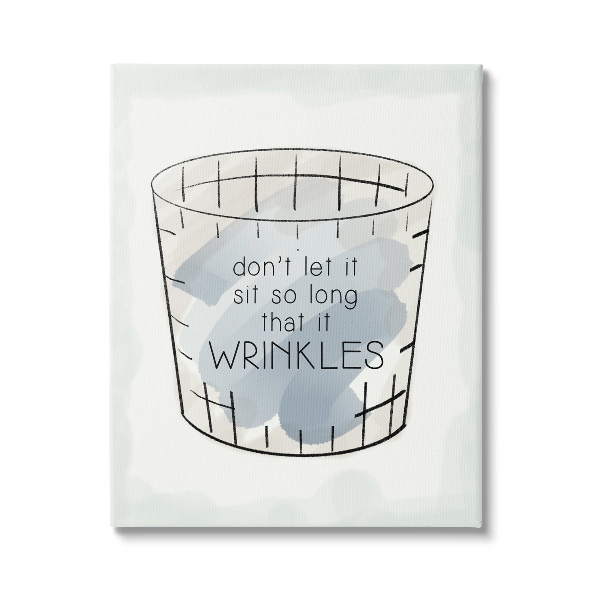 Stupell Industries Laundry Reminder Phrase Typography Painting Gallery Wrapped Canvas Print Wall Art, 36 x 48