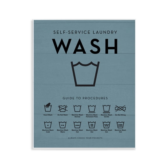 Stupell Industries Laundry Reminders Chart Country Charm Painting Unframed Art Print Wall Art, 11 x 14