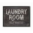 thumbnail image 1 of Stupell Industries Laundry Room Bathroom Wood Textured Word Design Framed Giclee Texturized Art by Gigi Louise, 1 of 1