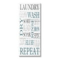 thumbnail image 1 of Stupell Industries Laundry Room Blue White Text Typography Sign Canvas Wall Art, 10 x 24, Design by Kim Allen, 1 of 5