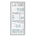 thumbnail image 1 of Stupell Industries Laundry Room Blue White Text Typography Sign Framed Wall Art, 10 x 24, Design by Kim Allen, 1 of 5