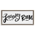 thumbnail image 1 of Stupell Industries Rustic Lodge Laundry Room Fun Typography Brown Floating Frame Canvas Art, 25 x 11, by SD Graphics Studio, 1 of 8