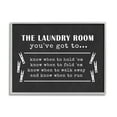 thumbnail image 1 of Stupell Industries Laundry Room You've Got to Know When Phrases Country Painting Gray Framed Art Print Wall Art, 11 x 14, Design by Lettered and Lined, 1 of 7