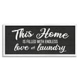 thumbnail image 1 of Stupell Industries Laundry Room Home Text Sign Typography Rustic Design Framed Wall Art, 30 x 13, Design by Kim Allen, 1 of 5