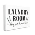 thumbnail image 1 of Stupell Industries Laundry Room Sign Drop Drawers Here Funny Phrase Humor Painting Gallery Wrapped Canvas Print Wall Art, 30 x 40, 1 of 6