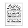 thumbnail image 1 of Stupell Industries Laundry Rules with Hanger Typography, 11 x 14,Design by Lettered and Lined, 1 of 2