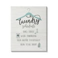 thumbnail image 1 of Stupell Industries Laundry Schedule Blue Clothes Hanger Sort Wash Fold, 16 x 20, Design by Natalie Carpentieri, 1 of 5