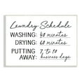 thumbnail image 1 of Stupell Industries Laundry Schedule Witty Text Casual Home Sign Graphic Art Unframed Art Print Wall Art, Design by Lettered and Lined, 1 of 5