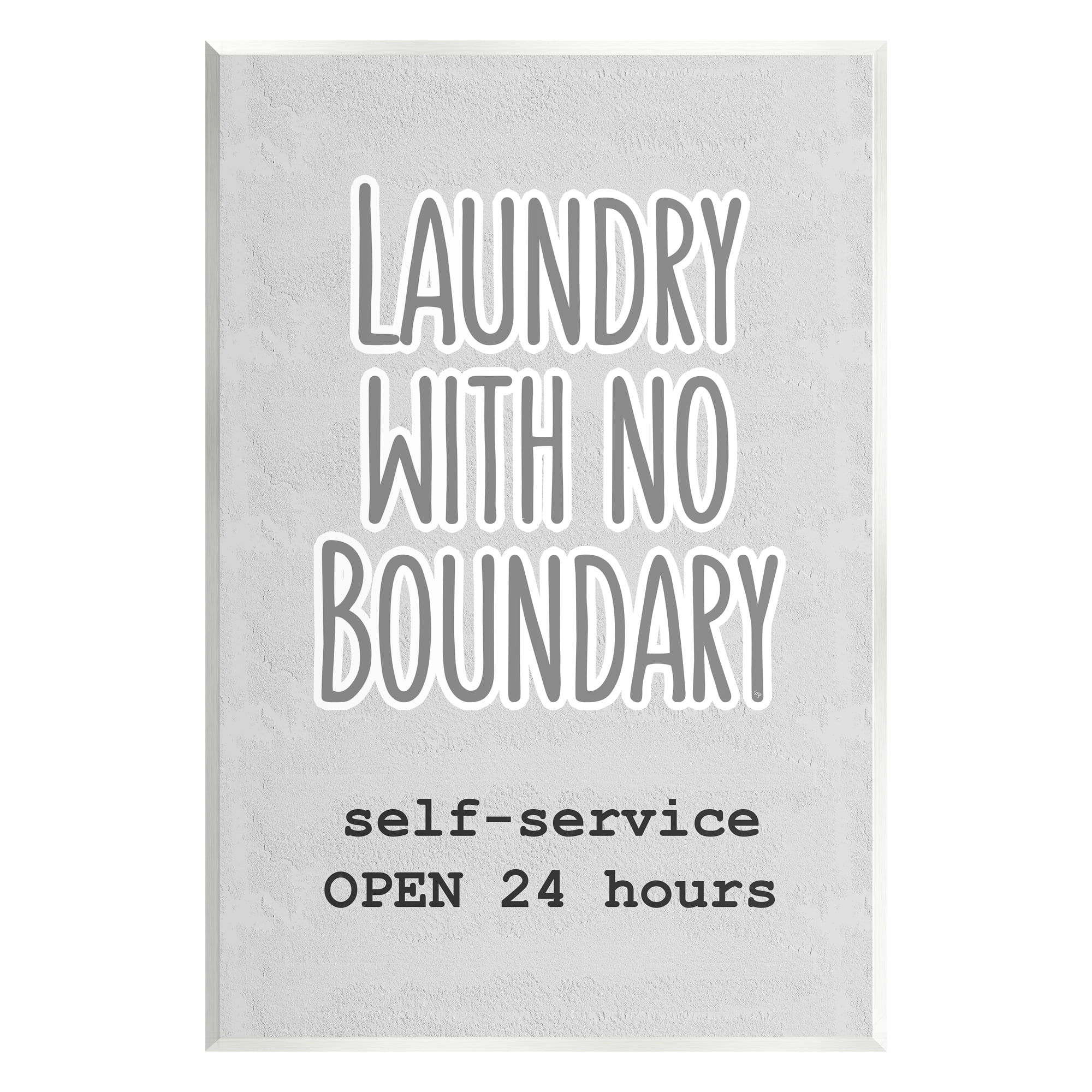 Stupell Industries Laundry Self Service Phrase Novelty Painting Unframed Art Print Wall Art, 10 x 15