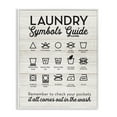 thumbnail image 1 of Stupell Industries Laundry Symbols Guide Typography, 24 x 30,Design by Lettered and Lined, 1 of 5