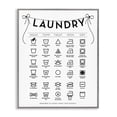 thumbnail image 1 of Stupell Industries Cottage Laundry Symbols with Ribbon Accent Gray Framed Giclee Art, 16 x 20, by Lettered and Lined, 1 of 7
