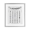 thumbnail image 1 of Stupell Industries Laundry Symbols with Ribbon Accent Gray Framed Print Under Glass design by Lettered and Lined, 21 x 17, 1 of 10