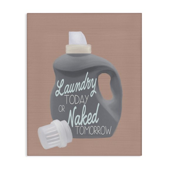Stupell Industries Modern Laundry Today Funny Phrase Canvas Art, 24 x 30, by Elizabeth Medley