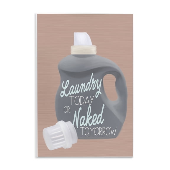 Stupell Industries Modern Laundry Today Funny Phrase Wall Plaque Art, 10 x 15, by Elizabeth Medley