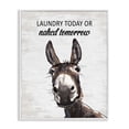 thumbnail image 1 of Stupell Industries Laundry Today Naked Tomorrow Donkey Quotes and Sayings Painting White Framed Art Print Wall Art, 11 x 14, 1 of 8