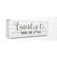 thumbnail image 1 of Stupell Industries Laundry Wash Dry Bathroom Black And White Word Design Canvas Wall Art by Kimberly Allen, 1 of 6