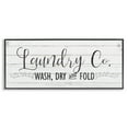 thumbnail image 1 of Stupell Industries Laundry Wash Dry & Fold Typography Painting Black Framed Art Print Wall Art, 24 x 10, 1 of 9