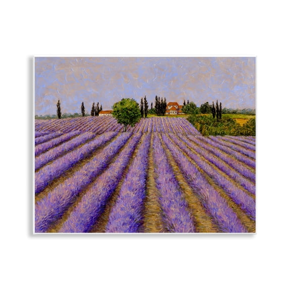 Stupell Industries Lavender Fields Farmland Wall Plaque Art design by Tim Coffey, 11 x 14