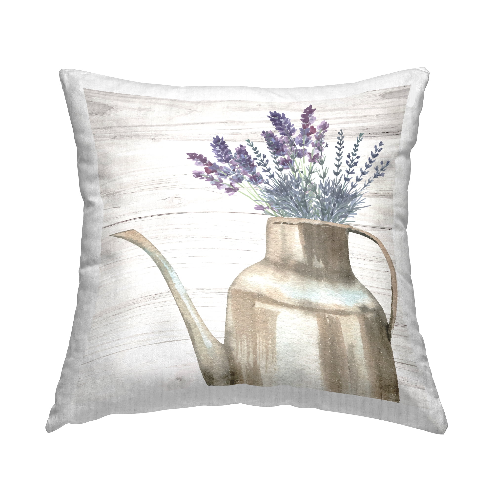 Stupell Industries Lavender Herbs Country Vase Printed Throw Pillow Design by ND Art