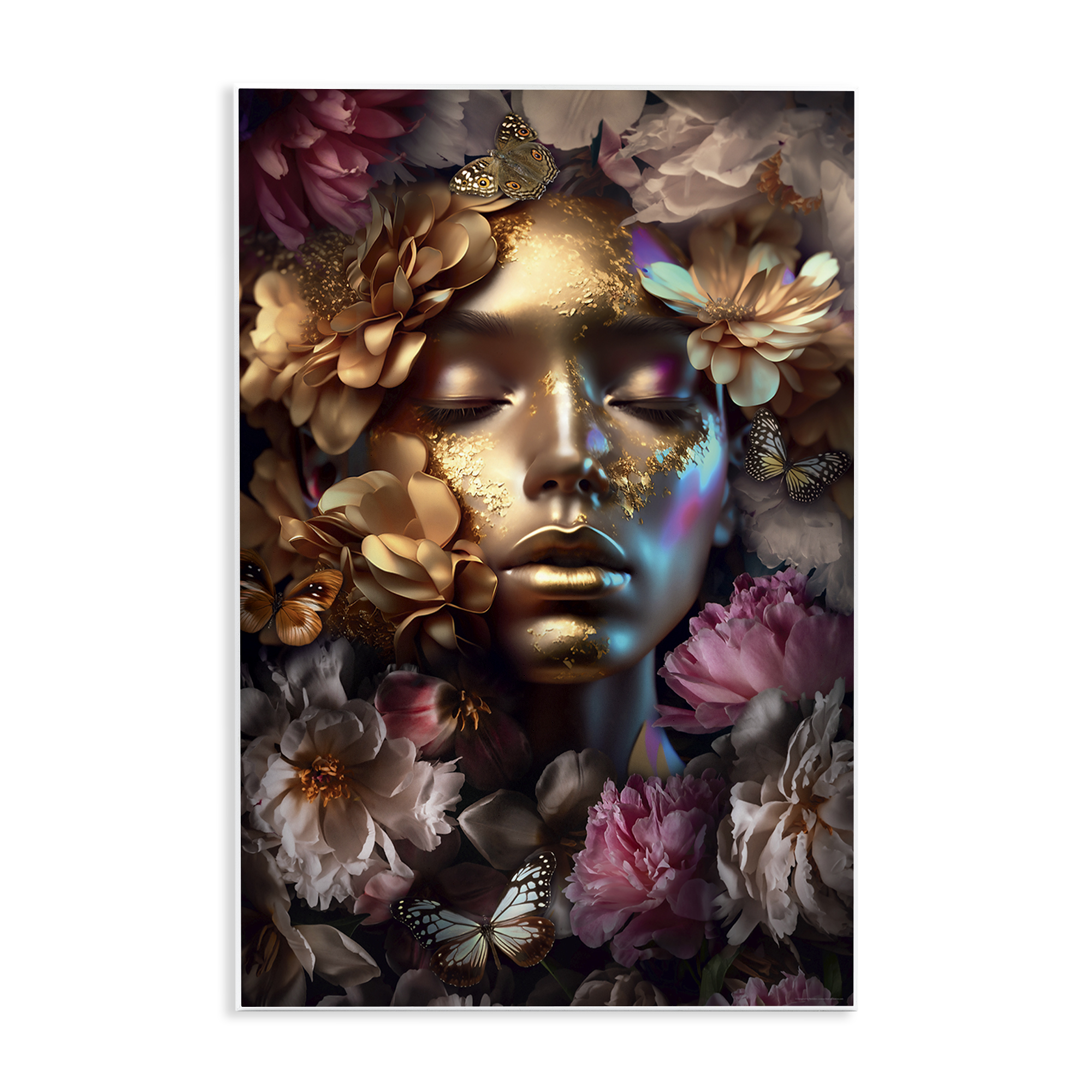Stupell Industries Lavish Floral Face Plants & Flowers Painting Unframed Art Print Wall Art, 10 x 15