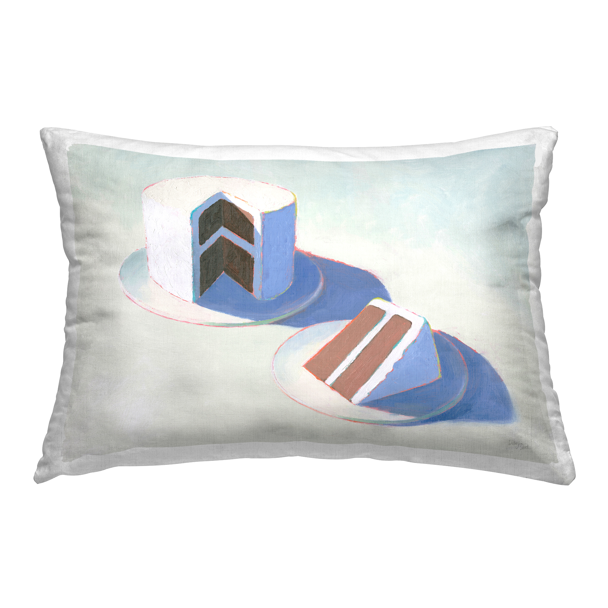 Stupell Industries Layer Cake Dessert Decorative Printed Throw Pillow Design by Wellington Studio.