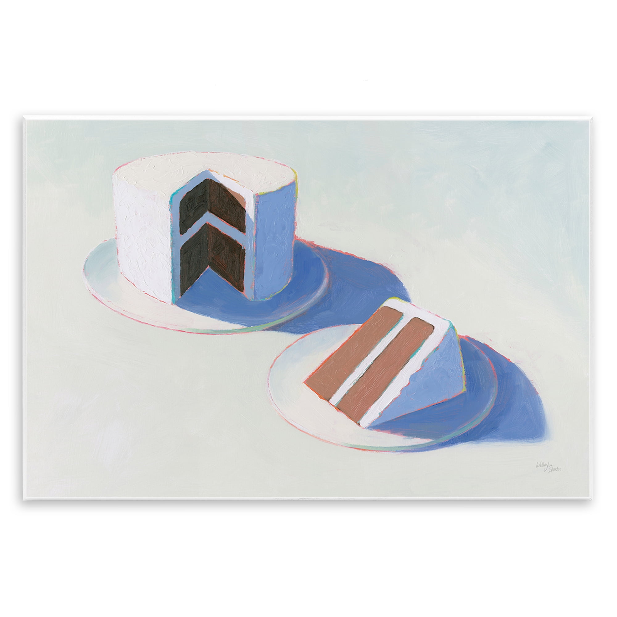 Stupell Industries Layer Cake Dessert Food & Beverage Painting Unframed Art Print Wall Art, 19 x 13