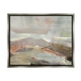 thumbnail image 1 of Stupell Industries Layered Abstract Thick Brushstrokes Neutral Browns Painting Painting Luster Gray Floating Framed Canvas Print Wall Art, Design by Carol Robinson, 1 of 6
