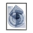 thumbnail image 1 of Stupell Industries Layered Blue Opaque Shapes Central Circle Abstract Abstract Painting Black Framed Art Print Wall Art, 11 x 14, 1 of 7