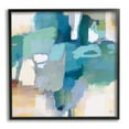 thumbnail image 1 of Stupell Industries Layered Blue Paint Strokes Dense Abstract Painting Painting Black Framed Art Print Wall Art, Design by Lisa Ridgers, 1 of 5